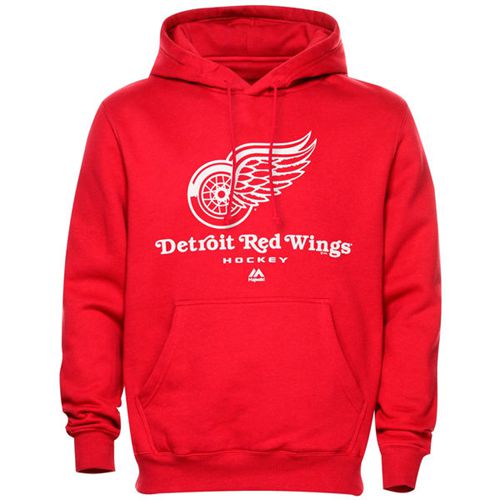 Detroit Red Wings Majestic Critical Victory VIII Fleece Hoodie Steel Detroit Red Wings Majestic Critical Victory VIII Fleece Hoodie Steel
