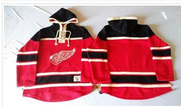 Detroit Red Wings Blank Red Sawyer Hooded Sweatshirt Stitched NHL Jersey Detroit Red Wings Blank Red Sawyer Hooded Sweatshirt Stitched NHL Jersey