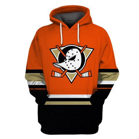 Ducks Orange Alternate All Stitched Hooded Sweatshirt Ducks Orange Alternate All Stitched Hooded Sweatshirt