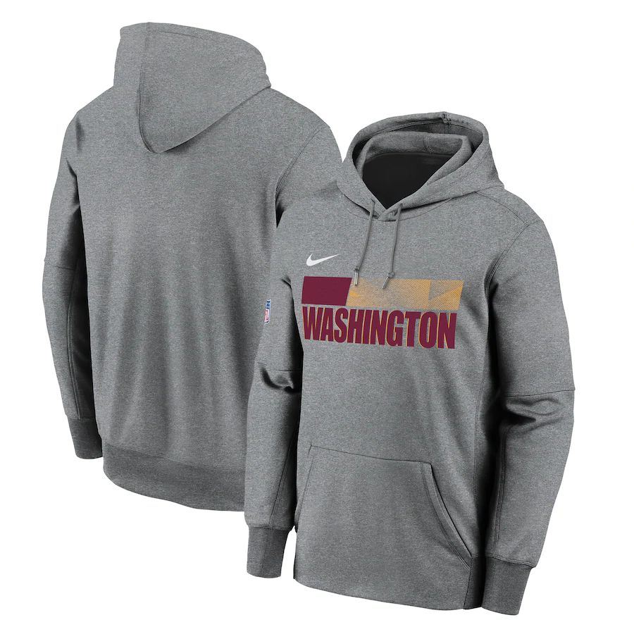 Washington Football Team Nike Sideline Impact Lockup Performance Pullover Hoodie Charcoal Washington Football Team Nike Sideline Impact Lockup Performance Pullover Hoodie Charcoal