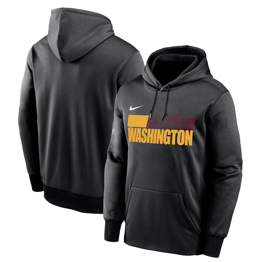 Washington Football Team Nike Sideline Impact Lockup Performance Pullover Hoodie Black Washington Football Team Nike Sideline Impact Lockup Performance Pullover Hoodie Black