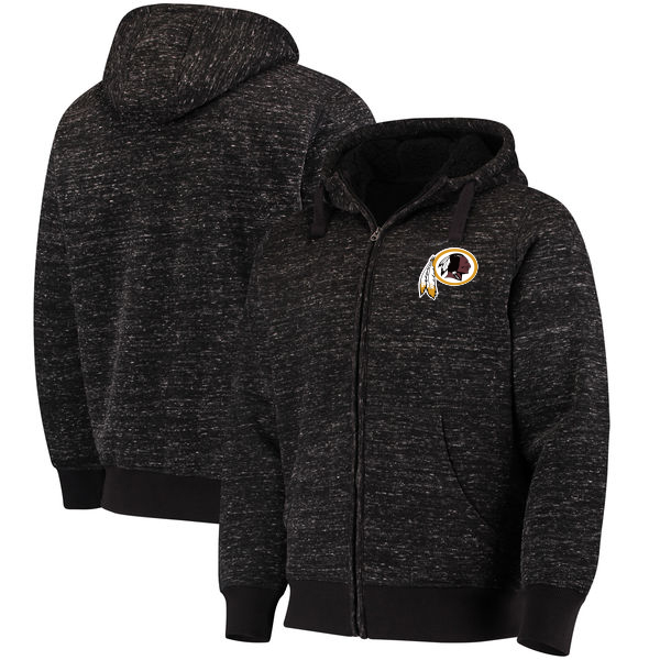 Washington Redskins G III Sports By Carl Banks Discovery Sherpa Full Zip Jacket Heathered Black Washington Redskins G III Sports By Carl Banks Discovery Sherpa Full Zip Jacket Heathered Black