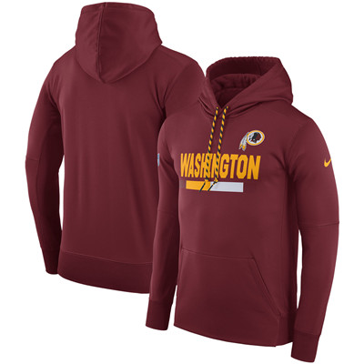 Men's Washington Redskins Nike Burgundy Sideline Team Name Performance Pullover Hoodie Men's Washington Redskins Nike Burgundy Sideline Team Name Performance Pullover Hoodie
