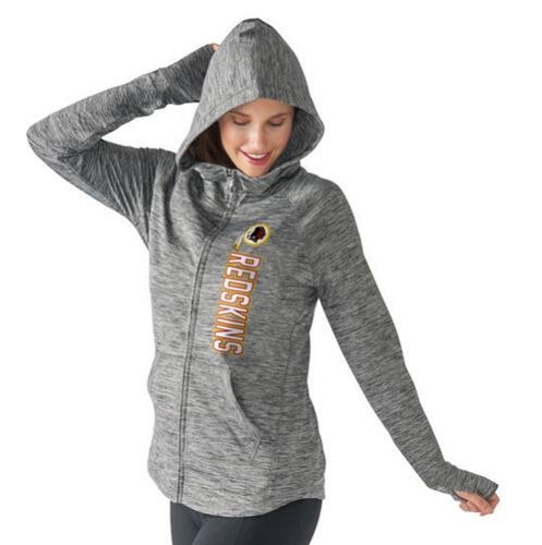 Women's NFL Washington Redskins G-III 4Her by Carl Banks Recovery Full-Zip Hoodie Heathered Gray Women's NFL Washington Redskins G-III 4Her by Carl Banks Recovery Full-Zip Hoodie Heathered Gray