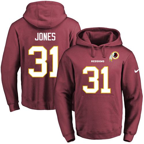Nike Redskins #31 Matt Jones Burgundy Red Name & Number Pullover NFL Hoodie Nike Redskins #31 Matt Jones Burgundy Red Name & Number Pullover NFL Hoodie