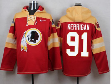 Nike Washington Redskins #91 Ryan Kerrigan Burgundy Red Player Pullover NFL Hoodie Nike Washington Redskins #91 Ryan Kerrigan Burgundy Red Player Pullover NFL Hoodie