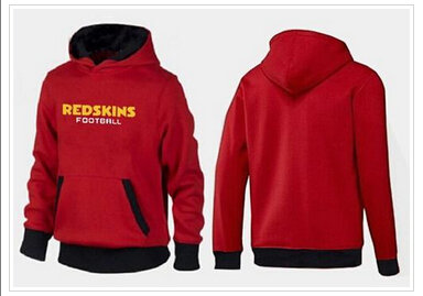 Washington Redskins English Version Pullover Hoodie Red & Black
