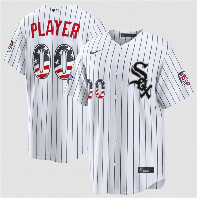 Men's Chicago White Sox Active Player Custom White 2026 All-Star Edition Stars & Stripes Stadium Pick-A-Player Stitched Baseball Jersey Men's Chicago White Sox Active Player Custom White 2026 All-Star Edition Stars & Stripes Stadium Pick-A-Player Stitched Baseball Jersey