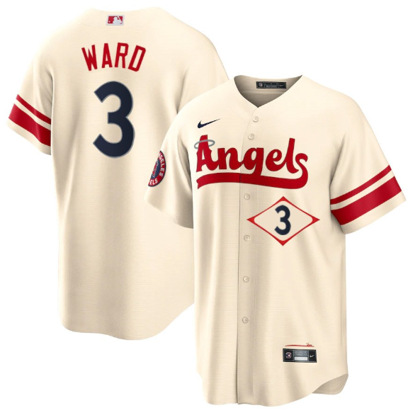 Youth Los Angeles Angels #3 Taylor Ward 2022 Cream City Connect Stitched Jersey Youth Los Angeles Angels #3 Taylor Ward 2022 Cream City Connect Stitched Jersey