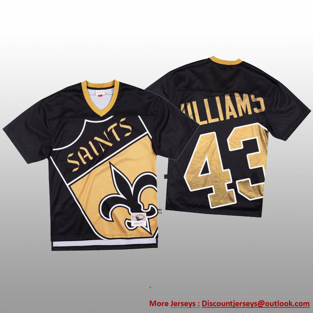 NFL New Orleans Saints #43 Marcus Williams Black Men's Mitchell & Nell Big Face Fashion Limited NFL Jersey