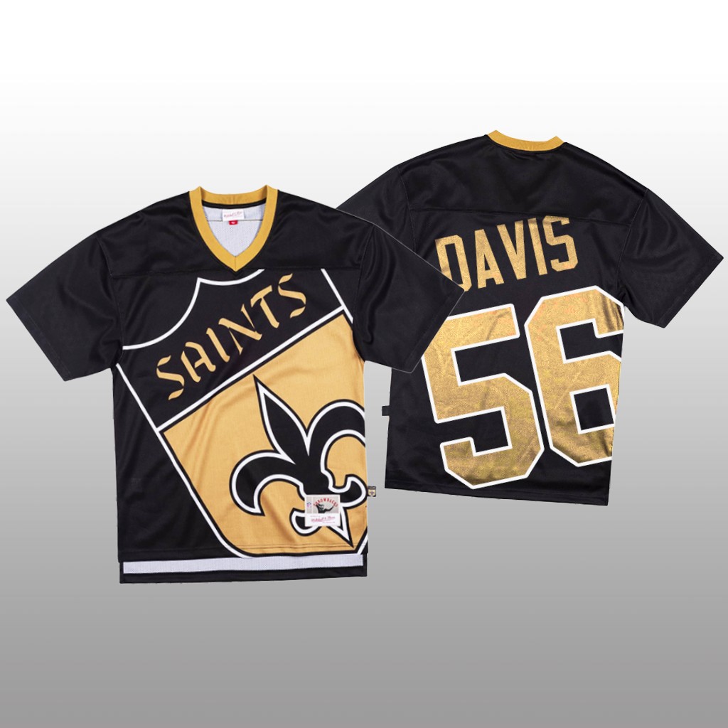 NFL New Orleans Saints #56 Demario Davis Black Men's Mitchell & Nell Big Face Fashion Limited NFL Jersey