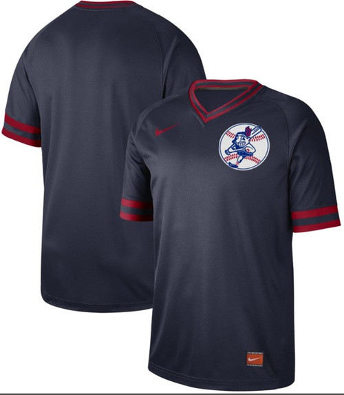 Indians Blank Navy Authentic Cooperstown Collection Stitched Baseball Jersey Indians Blank Navy Authentic Cooperstown Collection Stitched Baseball Jersey
