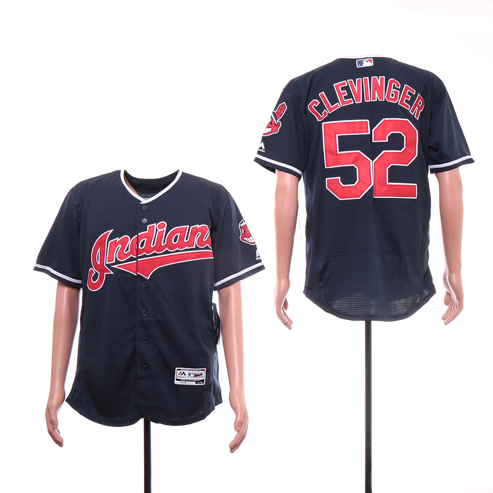 Indians 52 Mike Clevinger White Flexbase Jersey Indians 52 Mike Clevinger White Flexbase Jersey