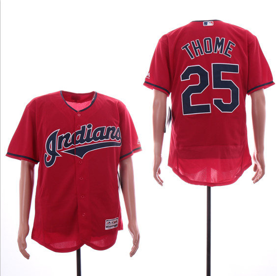 Indians 25 Jim Thome Red Flexbase Jersey Indians 25 Jim Thome Red Flexbase Jersey