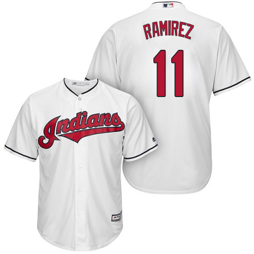 Indians #11 Jose Ramirez White New Cool Base Stitched Baseball Jersey Indians #11 Jose Ramirez White New Cool Base Stitched Baseball Jersey