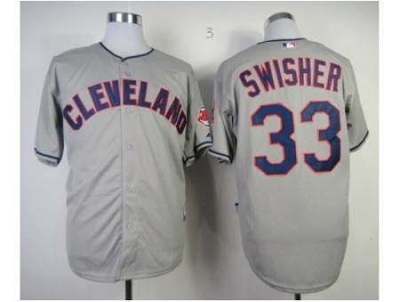 MLB Jerseys Cleveland Indians #33 Swisher grey MLB Jerseys Cleveland Indians #33 Swisher grey