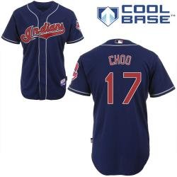 MLB Cleveland Indians 17# Choo Blue cool base MLB Cleveland Indians 17# Choo Blue cool base