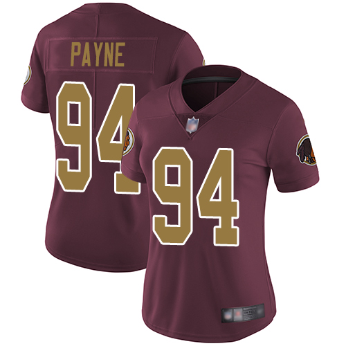 Redskins #94 Da'Ron Payne Burgundy Red Alternate Women's Stitched Football Vapor Untouchable Limited Jersey Redskins #94 Da'Ron Payne Burgundy Red Alternate Women's Stitched Football Vapor Untouchable Limited Jersey