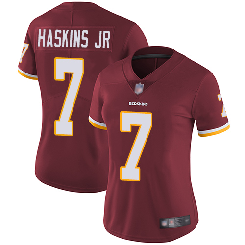 Redskins #7 Dwayne Haskins Jr Burgundy Red Team Color Women's Stitched Football Vapor Untouchable Limited Jersey Redskins #7 Dwayne Haskins Jr Burgundy Red Team Color Women's Stitched Football Vapor Untouchable Limited Jersey