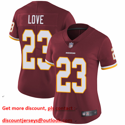 Redskins #23 Bryce Love Burgundy Red Team Color Women's Stitched Football Vapor Untouchable Limited Jersey Redskins #23 Bryce Love Burgundy Red Team Color Women's Stitched Football Vapor Untouchable Limited Jersey