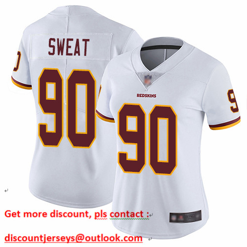 Redskins #90 Montez Sweat White Women's Stitched Football Vapor Untouchable Limited Jersey Redskins #90 Montez Sweat White Women's Stitched Football Vapor Untouchable Limited Jersey