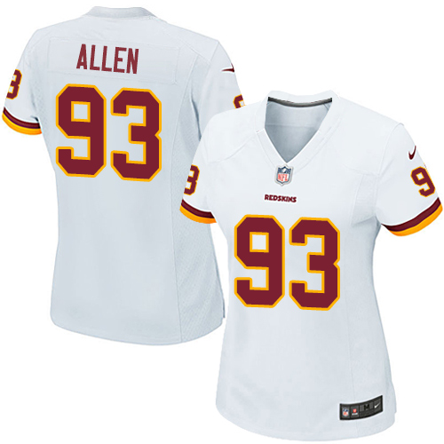 Nike Redskins #93 Jonathan Allen White Women's Stitched NFL Elite Jersey Nike Redskins #93 Jonathan Allen White Women's Stitched NFL Elite Jersey