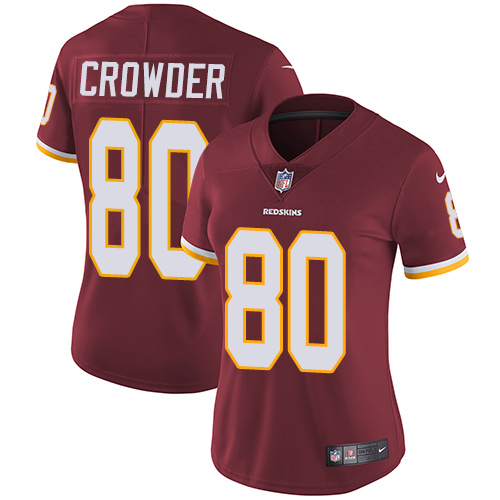 Nike Redskins #80 Jamison Crowder Burgundy Red Team Color Women's Stitched NFL Vapor Untouchable Limited Jersey Nike Redskins #80 Jamison Crowder Burgundy Red Team Color Women's Stitched NFL Vapor Untouchable Limited Jersey