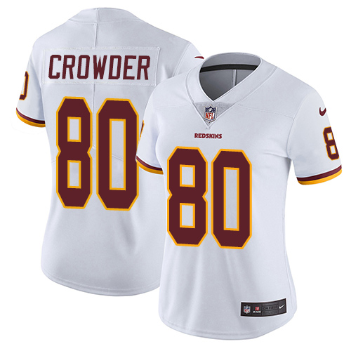 Nike Redskins #80 Jamison Crowder White Women's Stitched NFL Vapor Untouchable Limited Jersey Nike Redskins #80 Jamison Crowder White Women's Stitched NFL Vapor Untouchable Limited Jersey