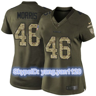 Nike Redskins #46 Alfred Morris Green Women's Stitched NFL Limited Salute to Service Jersey Nike Redskins #46 Alfred Morris Green Women's Stitched NFL Limited Salute to Service Jersey