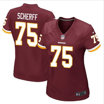 Women NEW Washington Redskins #75 Brandon Scherff Burgundy Red Team Color Stitched NFL Elite Jersey Women NEW Washington Redskins #75 Brandon Scherff Burgundy Red Team Color Stitched NFL Elite Jersey