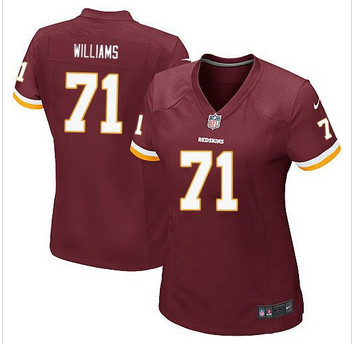 Women NEW Washington Redskins #71 Trent Williams Burgundy Red Team Color Stitched NFL Elite Jersey Women NEW Washington Redskins #71 Trent Williams Burgundy Red Team Color Stitched NFL Elite Jersey