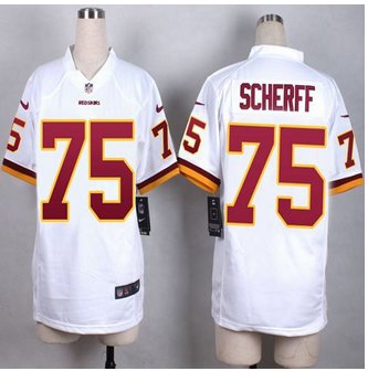 Women New Redskins #75 Brandon Scherff White Stitched NFL Elite Jersey Women New Redskins #75 Brandon Scherff White Stitched NFL Elite Jersey