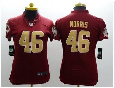 Women New Redskins #46 Alfred Morris Burgundy Red Alternate Stitched NFL Limited jersey Women New Redskins #46 Alfred Morris Burgundy Red Alternate Stitched NFL Limited jersey