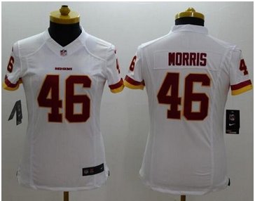 Women's NEW Redskins #46 Alfred Morris White NFL Limited Jersey Women's NEW Redskins #46 Alfred Morris White NFL Limited Jersey