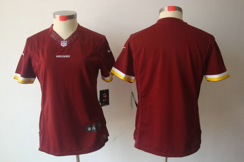 Women NEW Washington Redskins Blank Red Jerseys