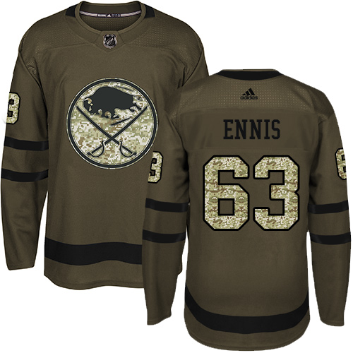 Adidas Sabres #63 Tyler Ennis Green Salute to Service Youth Stitched NHL Jersey