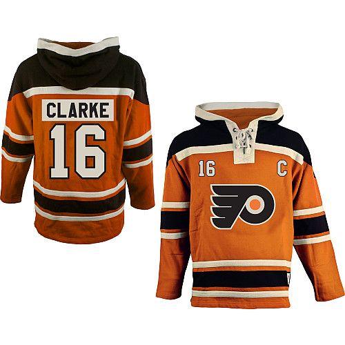 Youth Flyers #16 Bobby Clarke Orange Sawyer Hooded Sweatshirt Stitched NHL Jersey Youth Flyers #16 Bobby Clarke Orange Sawyer Hooded Sweatshirt Stitched NHL Jersey