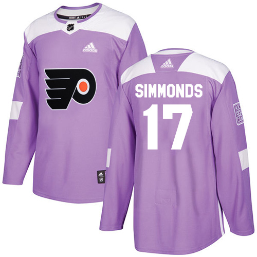 Adidas Flyers #17 Wayne Simmonds Purple Authentic Fights Cancer Stitched Youth NHL Jersey Adidas Flyers #17 Wayne Simmonds Purple Authentic Fights Cancer Stitched Youth NHL Jersey