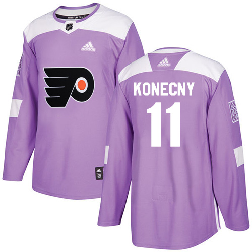 Adidas Flyers #11 Travis Konecny Purple Authentic Fights Cancer Stitched Youth NHL Jersey Adidas Flyers #11 Travis Konecny Purple Authentic Fights Cancer Stitched Youth NHL Jersey