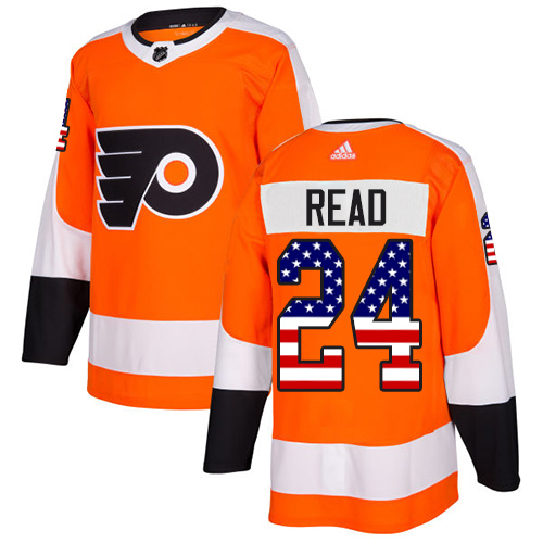 Adidas Flyers #24 Matt Read Orange Home Authentic USA Flag Stitched Youth NHL Jersey Adidas Flyers #24 Matt Read Orange Home Authentic USA Flag Stitched Youth NHL Jersey