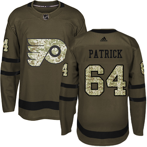 Adidas Flyers #64 Nolan Patrick Green Salute to Service Stitched Youth NHL Jersey Adidas Flyers #64 Nolan Patrick Green Salute to Service Stitched Youth NHL Jersey