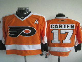 Youth kids NHL Jerseys Philadelphia Flyers 17 CARTER orange kids