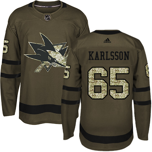 Adidas Sharks #65 Erik Karlsson Green Salute to Service Stitched Youth NHL Jersey Adidas Sharks #65 Erik Karlsson Green Salute to Service Stitched Youth NHL Jersey
