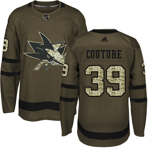 Adidas Sharks #39 Logan Couture Green Salute to Service Stitched Youth NHL Jersey Adidas Sharks #39 Logan Couture Green Salute to Service Stitched Youth NHL Jersey
