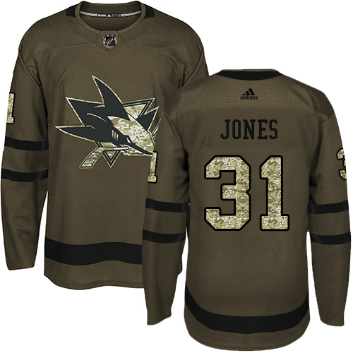 Adidas Sharks #31 Martin Jones Green Salute to Service Stitched Youth NHL Jersey Adidas Sharks #31 Martin Jones Green Salute to Service Stitched Youth NHL Jersey