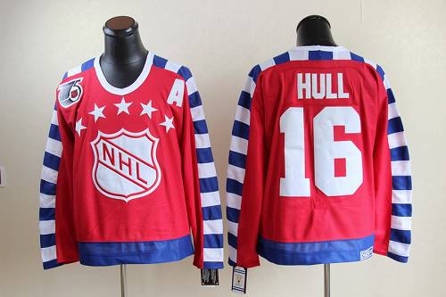 Youth Blues #16 Brett Hull Red All Star CCM Throwback 75TH Stitched NHL Jersey Youth Blues #16 Brett Hull Red All Star CCM Throwback 75TH Stitched NHL Jersey