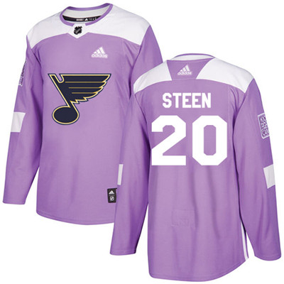 Adidas Blues #20 Alexander Steen Purple Authentic Fights Cancer Stitched Youth NHL Jersey Adidas Blues #20 Alexander Steen Purple Authentic Fights Cancer Stitched Youth NHL Jersey