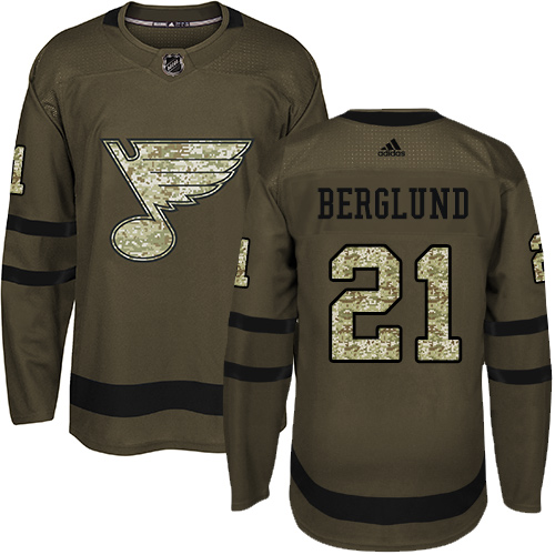 Adidas Blues #21 Patrik Berglund Green Salute to Service Stitched Youth NHL Jersey Adidas Blues #21 Patrik Berglund Green Salute to Service Stitched Youth NHL Jersey