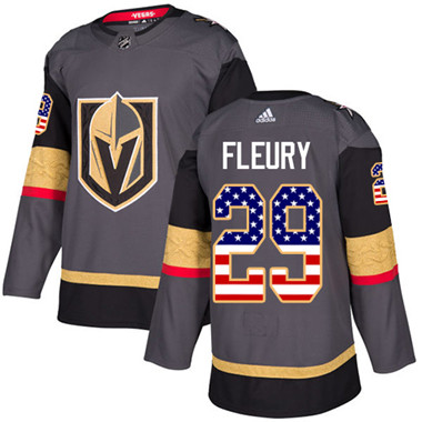 Adidas Golden Knights #29 Marc-Andre Fleury Grey Home Authentic USA Flag Stitched Youth NHL Jersey Adidas Golden Knights #29 Marc-Andre Fleury Grey Home Authentic USA Flag Stitched Youth NHL Jersey