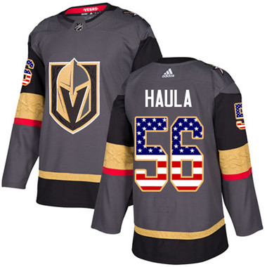 Adidas Golden Knights #56 Erik Haula Grey Home Authentic USA Flag Stitched Youth NHL Jersey Adidas Golden Knights #56 Erik Haula Grey Home Authentic USA Flag Stitched Youth NHL Jersey